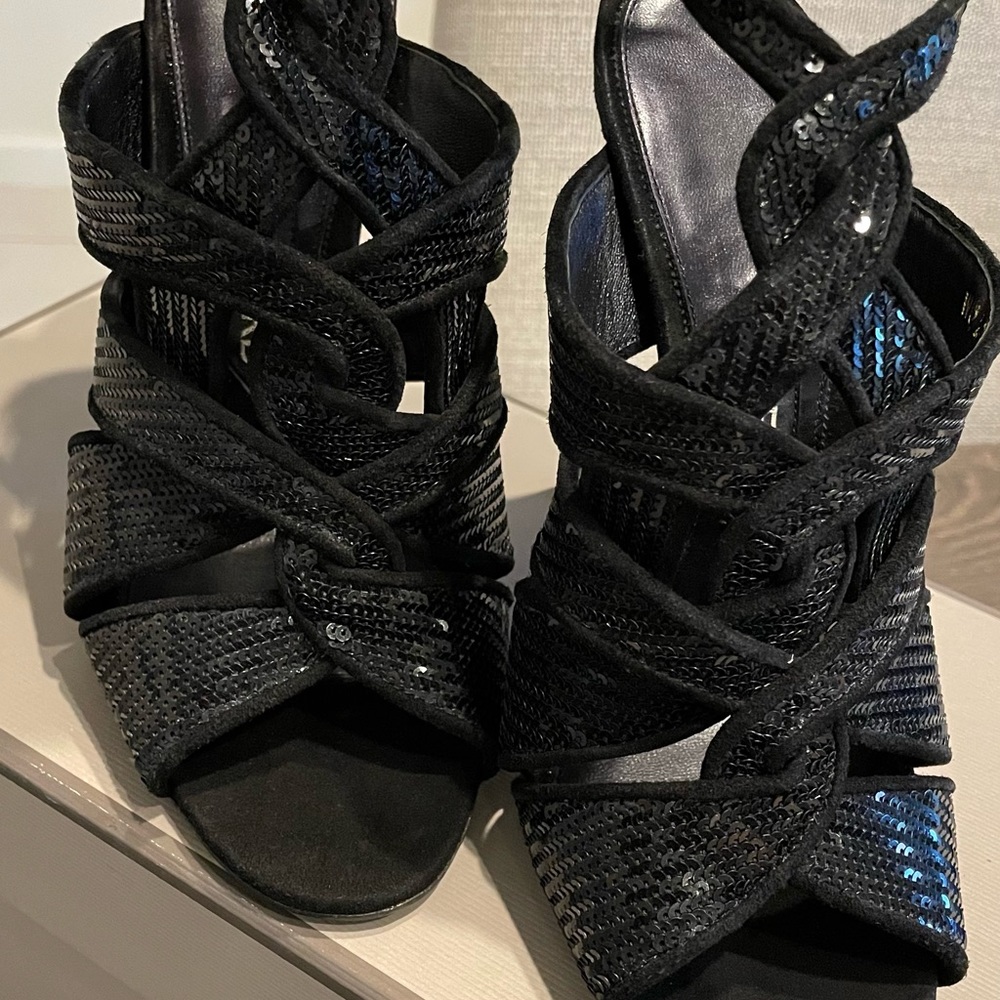 Tom Ford sequined black high heels - Picture 5 of 13